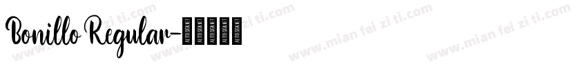 Bonillo Regular字体转换